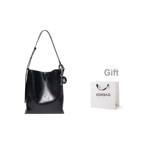 JONBAG Сумка через плечо из синтетической кожи стандартная женская черная молочно-белая