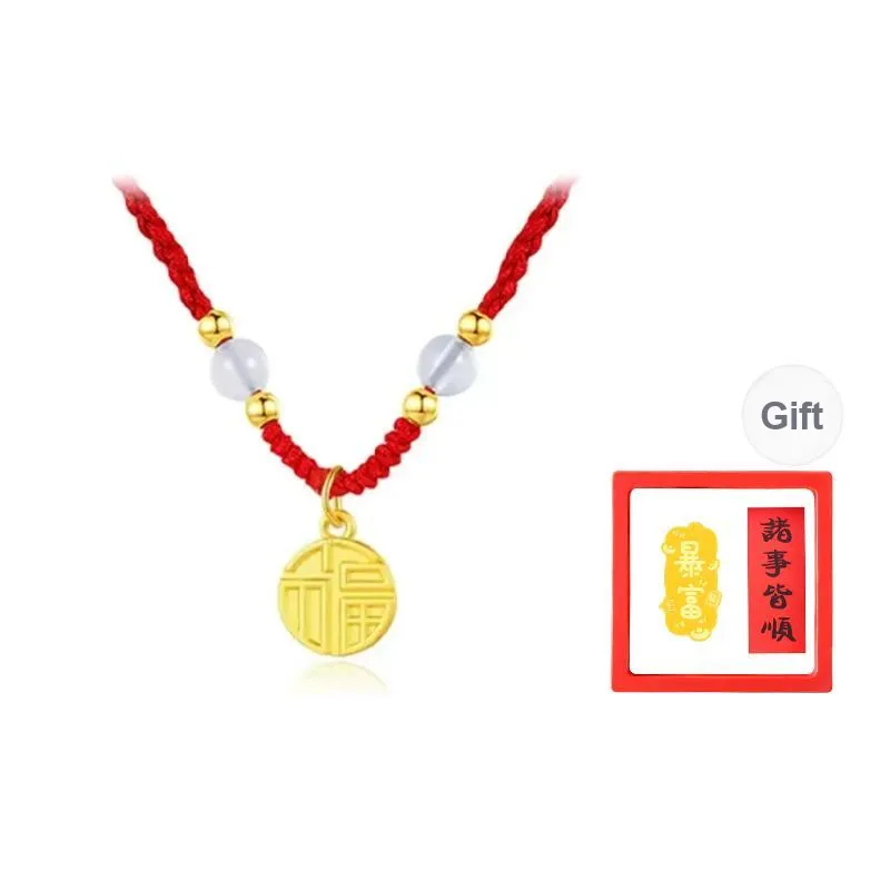 Chongqing Gold Store 999 Fine Silver Necklaces Unisex-5