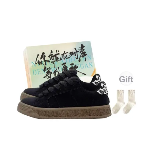 JimiXiong Низкий топ Скейтборд Кроссовки Женские