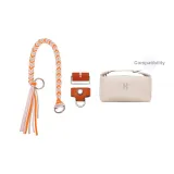Orange Color Block Braided String Orange Set[Including Modified Buckle]