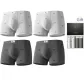 4-Pack Gift Box Set (Dark Gray+Dark Gray+Light Gray+Light Gray) 100% cotton Antibacterial Breathable