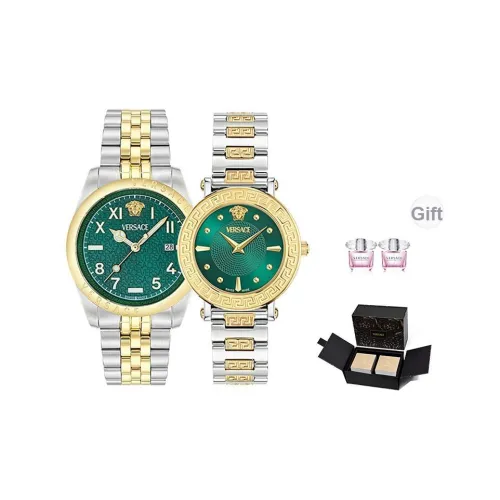 VERSACE Кварцевые часы механизм ремешок из нержавеющей стали 41 мм многоцветный циферблат унисекс