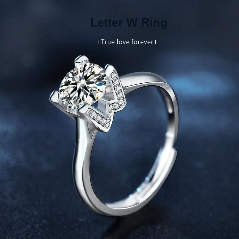 WUMZK 925 Sterling Silver Rings Unisex-1