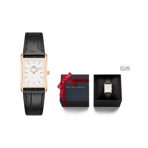 Daniel Wellington Women's Watch Кварцевый механизм Корова кожа Ремешок Белый циферблат