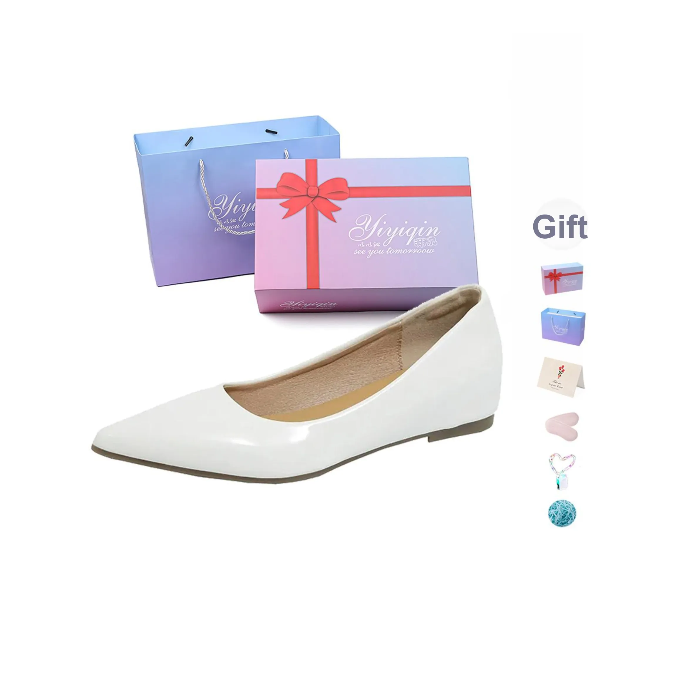 Take The Qin Повседневная обувь Скрытый каблук 4CM Женское подарочное набор