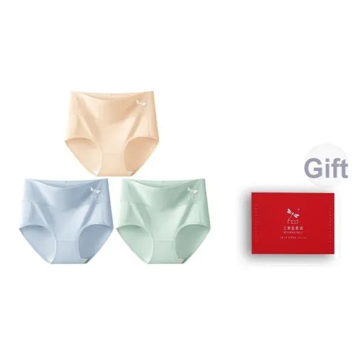 RED DRAGONFLY Хлопковые трусы женские 3 штуки набор в подарочной коробке