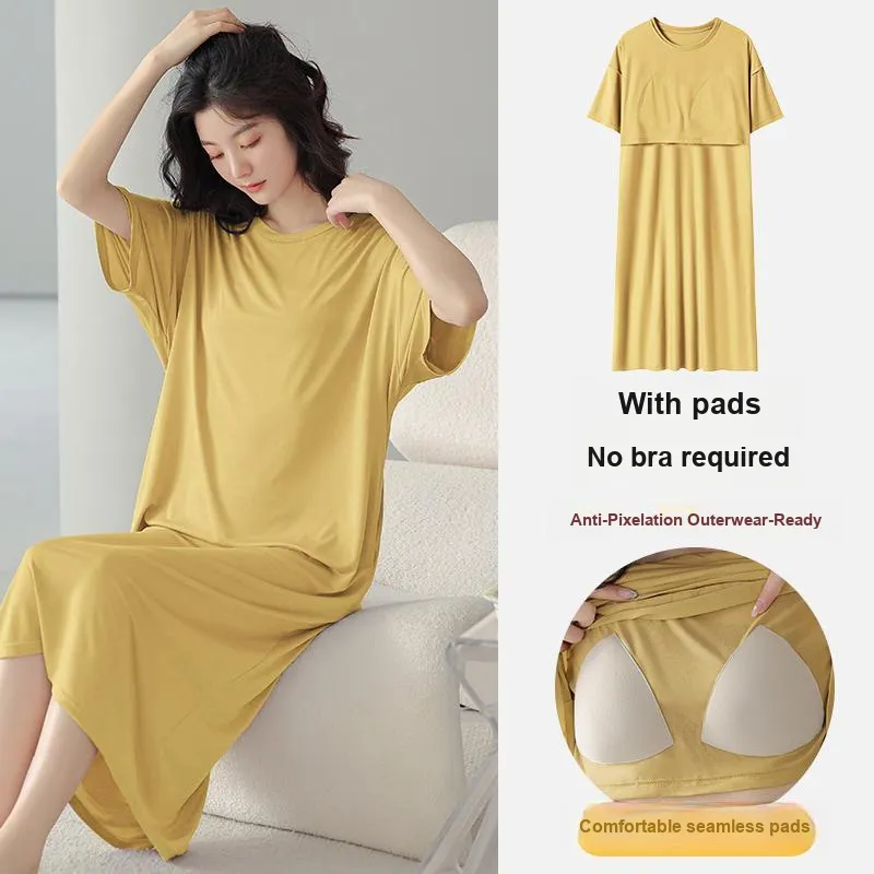 FENTENGCARE Nightgown Women's Gold-1