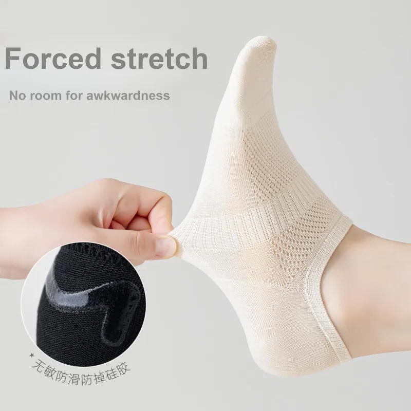 XXLLG No Show Socks Women's 5 Pack-3