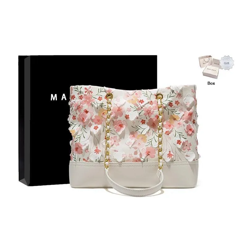 MACKJANICE Polyurethane Tote Bag Shoulder Bag Regular Women's Ice Blossom Pink