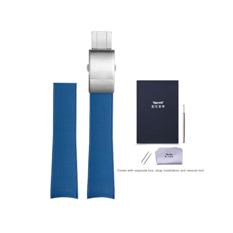 JEAYOU Comcast Diving Collection Longines Compatibility Watch Band 95mm Fluoroelastomer Material-15