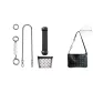 Black Shoulder Strap Pad+Smaller Bag Modified Set