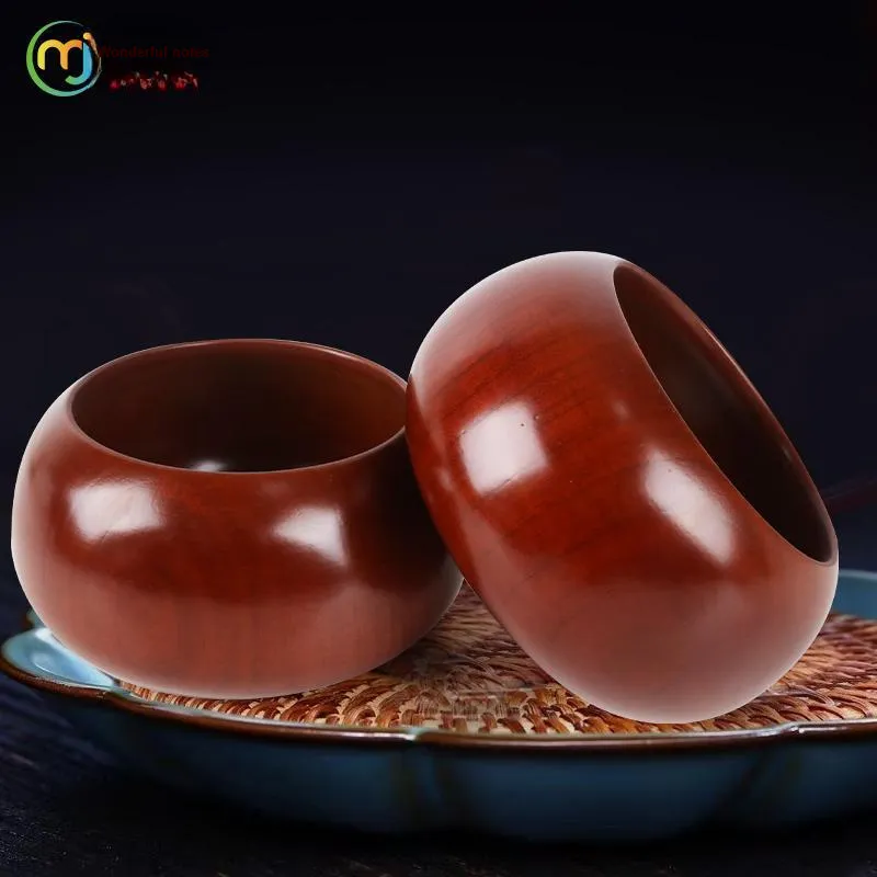 Miao Ji Go Set New Rosewood Inlay 19x13 Line Five In A Row Go And Two in One Chessboard 3cm Jujube Wood Jar Board Games-1