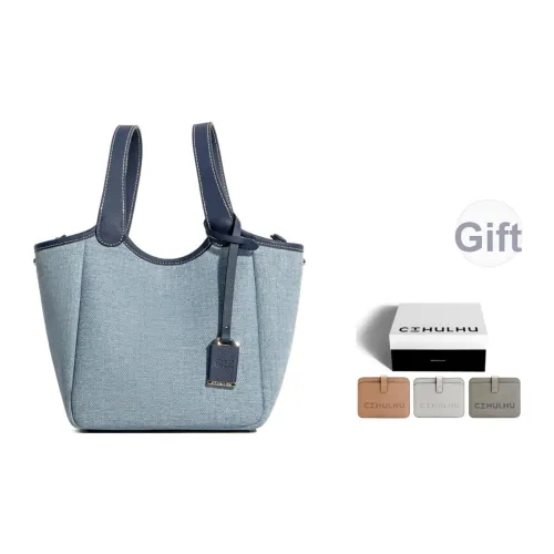 Cthulhu Коровья кожа Деним Ярлык Корзинка-сумка Через плечо Сумка Средний Женские Синий