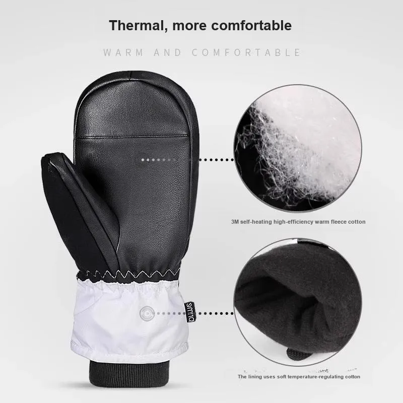 TERROR Ski Gloves Mittens Unisex-5
