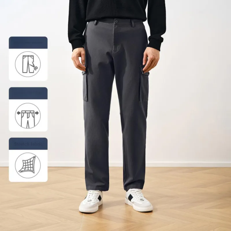 GOLDLION FW24 Straight Fit Elastic Cuff Cargo Pants Men's Multiple Colors-11