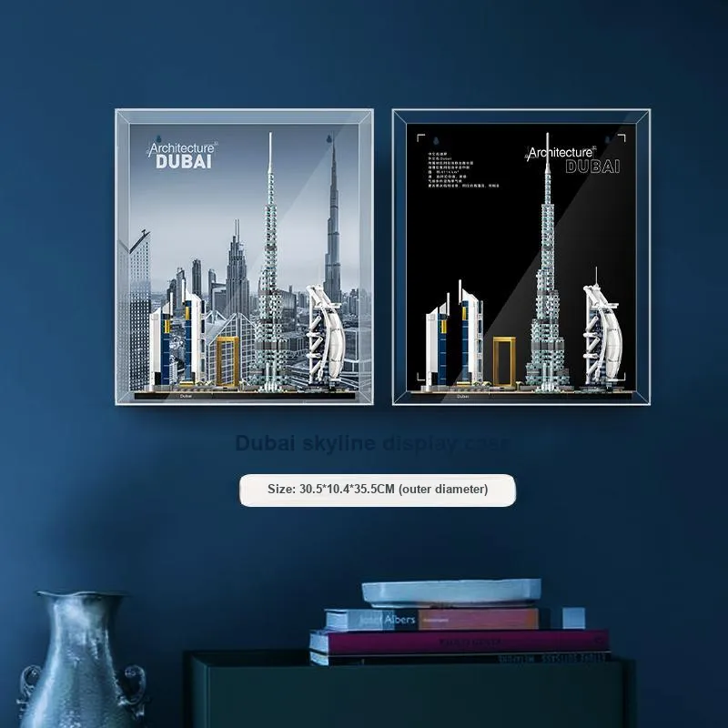 LIGHT YOUR BRICKS Compatibility Building Block Skyline Dual View Photo Frame Display Case Model Accessories-29