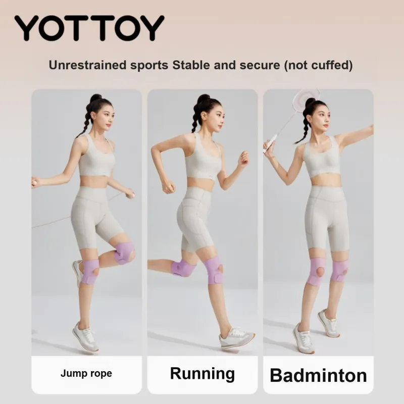 YOTTOY Knee Pads Running Mountaineering Hiking Cycling Tennis Badminton Basketball Fitness Yoga Women's-6