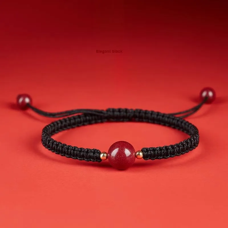 DONGFANGJIE Cinnabar Bracelets Unisex-5