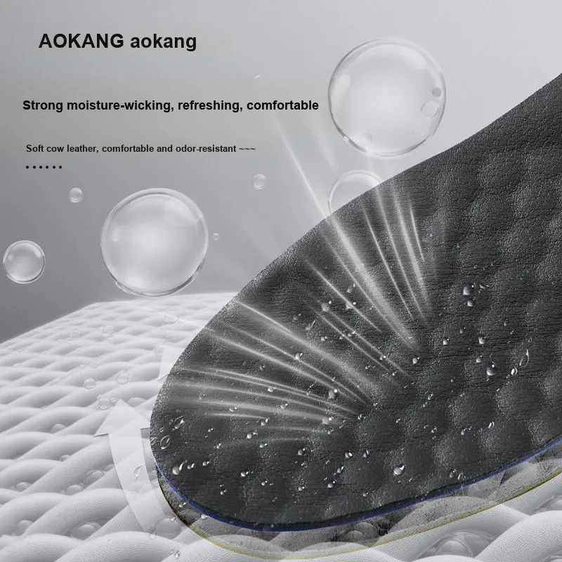 AOKANG Cow Leather Insoles Unisex-11