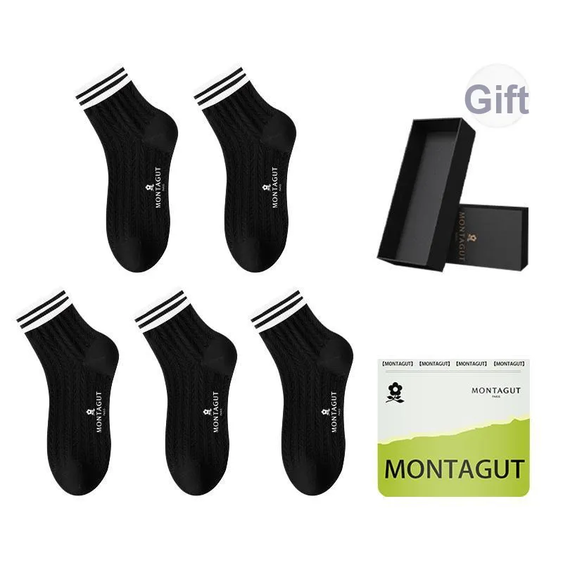 Montagut Mid Calf Socks Women's Shopping Bag 5 Pack-0