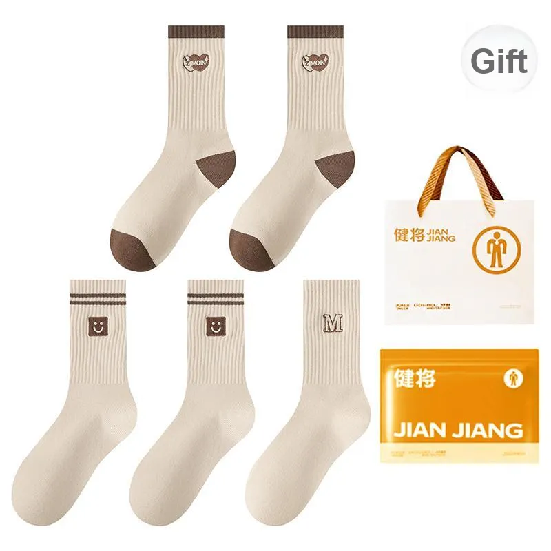 Master Mid Calf Socks Women's Shopping Bag 5 Pack-20