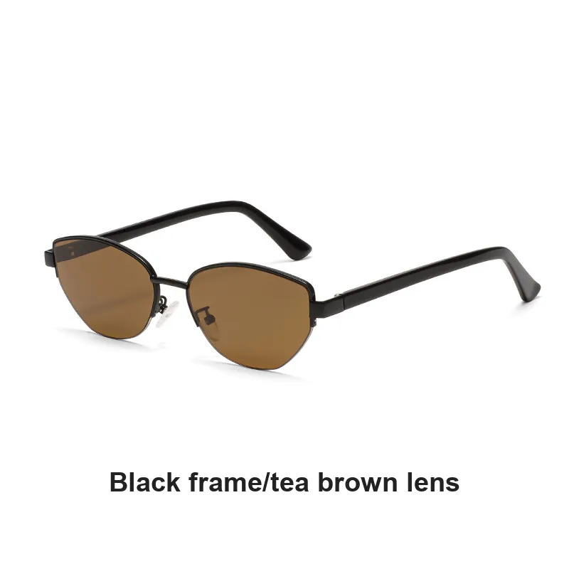 YAWEIKA Metal Irregular Shape Sunglasses Unisex-3