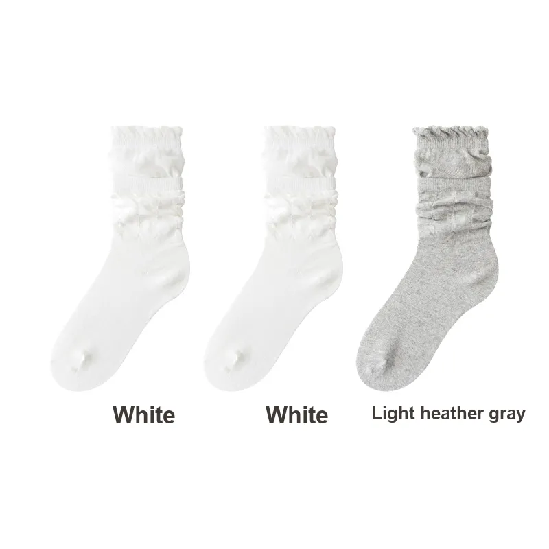 H YXIANG Mid Calf Socks Women's Combo Set-9