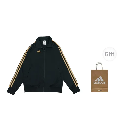 Adidas Jackets Unisex Black/Gold+Gift Bag