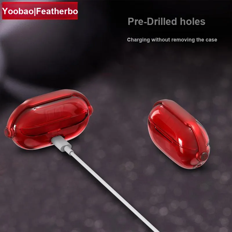 Yoobao Compatibility P MOTIVE Beats Solo Buds TPU Creative Lock Design Fully Enclosed Impact Resistant Headphone Cases-4