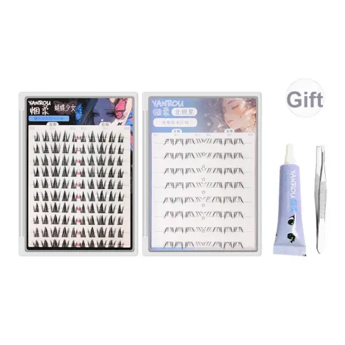 YANROU Бабочка Девичий Полярис Накладные ресницы Натуральный Увеличивающий Стиль