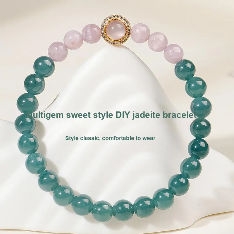 With The Heart Of The Jade Ice Glutinous Bracelets Women's-4