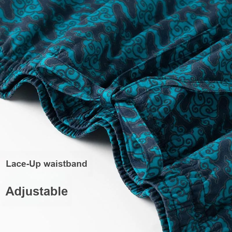 Shuya Pajama Set Men's Royal Blue-3