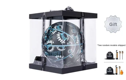 RIGORER Monster Series PU Basketball Black Green Size 7 Ball Glow In The Dark Unisex