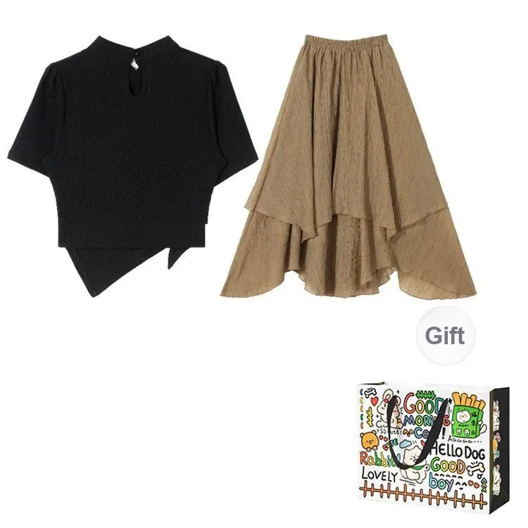 HAPG Two Piece Skirt Sets Women's-1