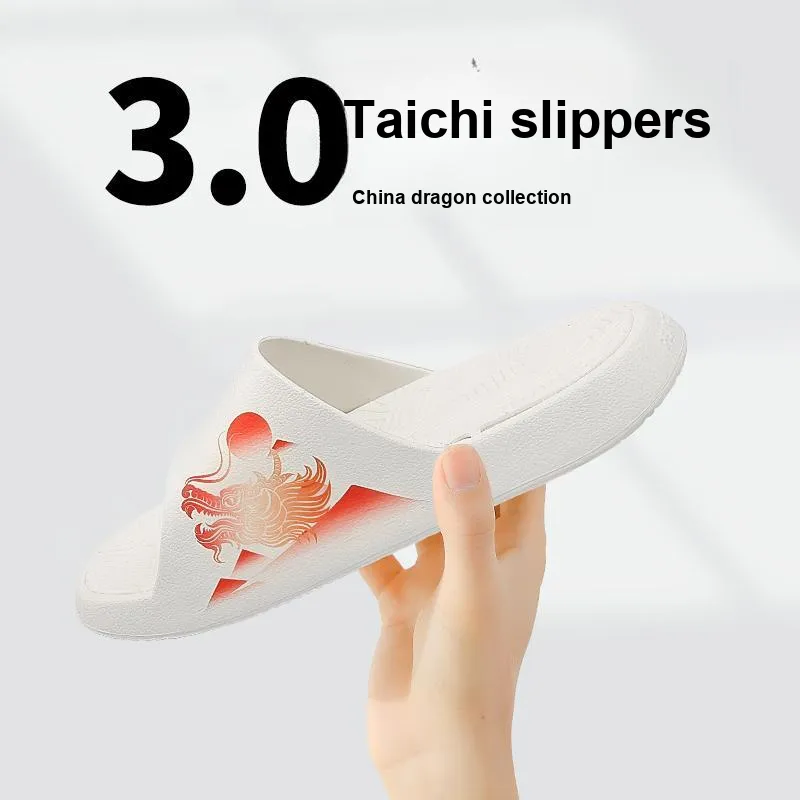 PEAK Rubber Sole Slide Slippers Unisex Ecru-7