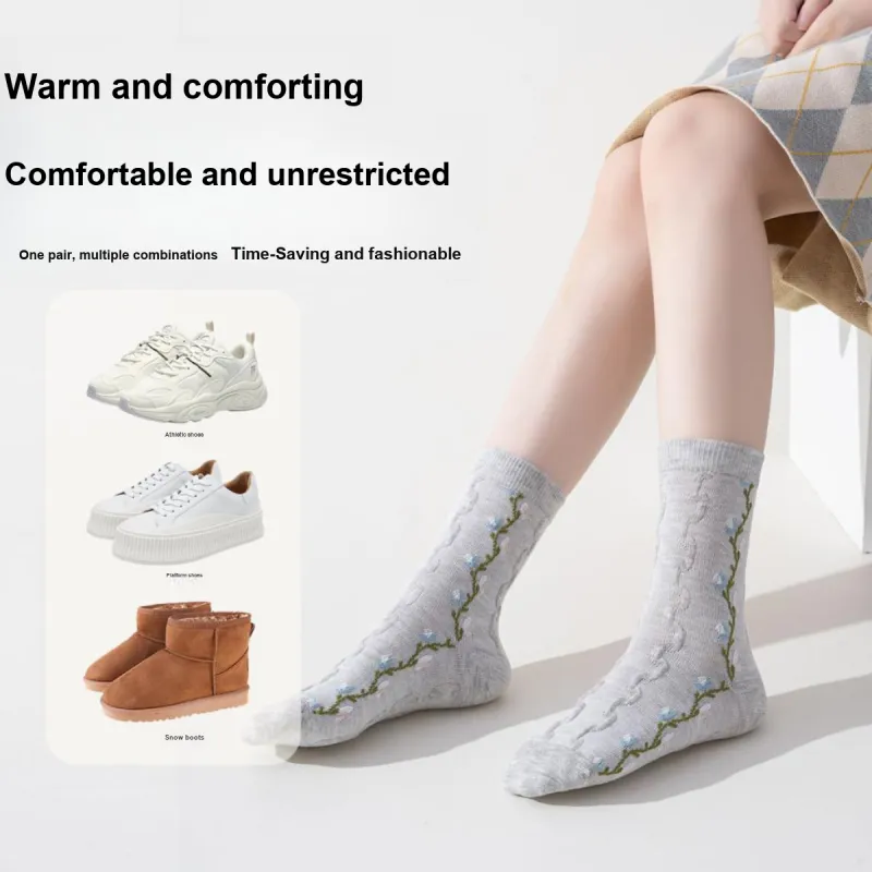 PIERRE CARDIN Mid Calf Socks Women's Shopping Bag 3 Pack-1