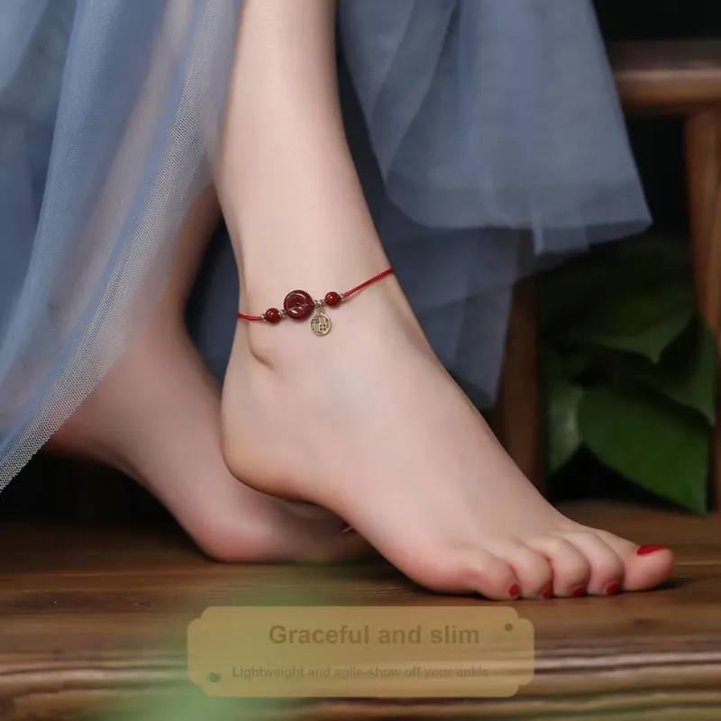 Phoenix Nirvana Cinnabar Anklets Women's-2