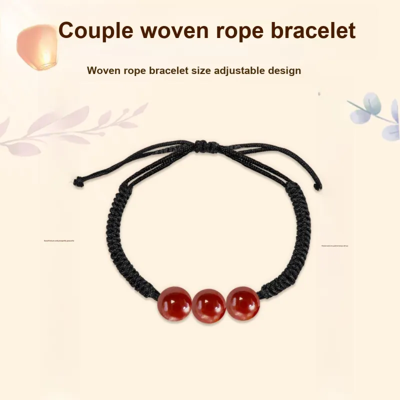 SIMPLE JOYS Obsidian Bracelets Unisex-3