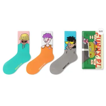 PL Mid Calf Socks Unisex Shopping Bag 3 Pack