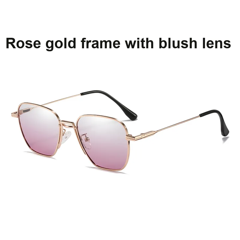 YAWEIKA Metal Square Sunglasses Unisex-4