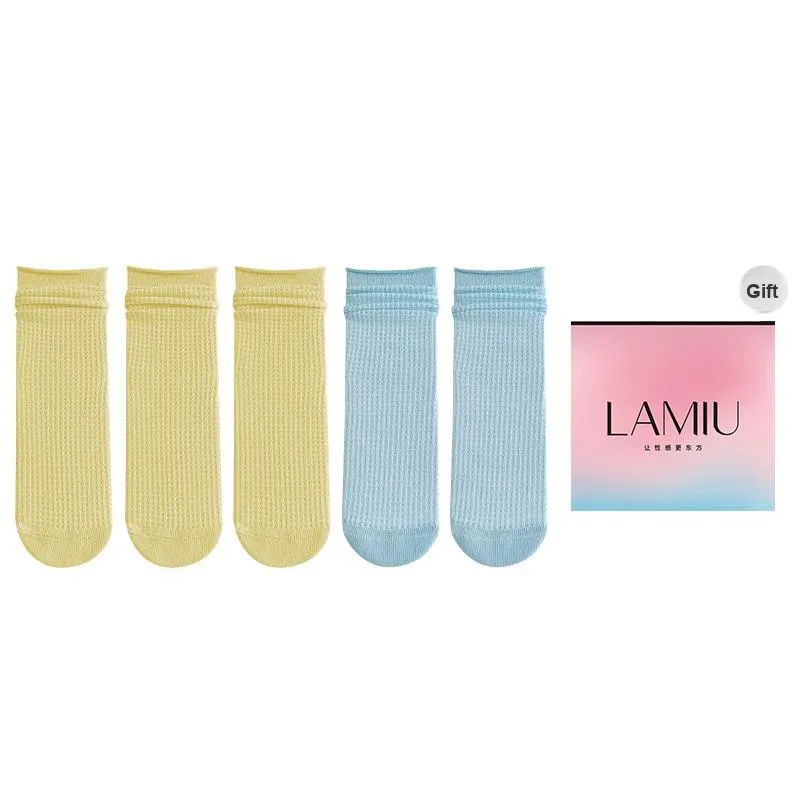 Lan Miao Mid Calf Socks Women's Shopping Bag Combo Set-28