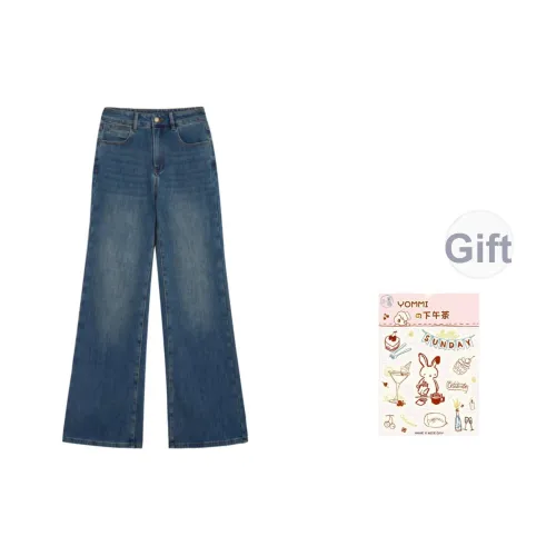 ZIHAN Джинсовый синий Женские джинсы