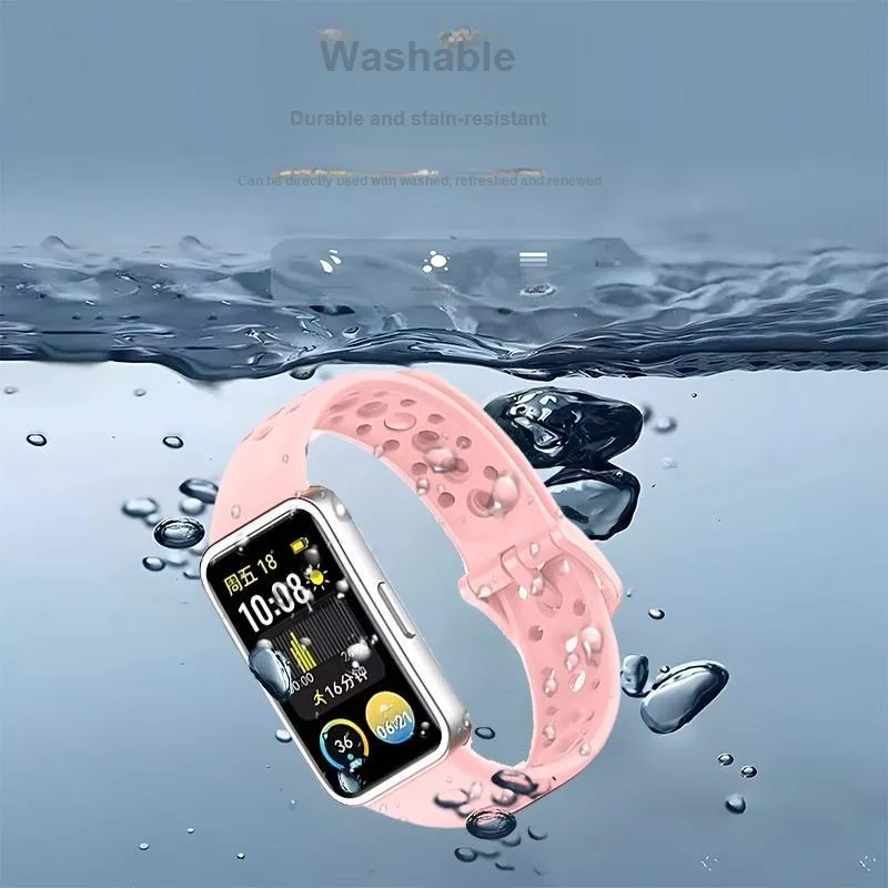 CHUANGYIDA Huawei Compatibility Watch Band 135~190mm Silicone Material-5