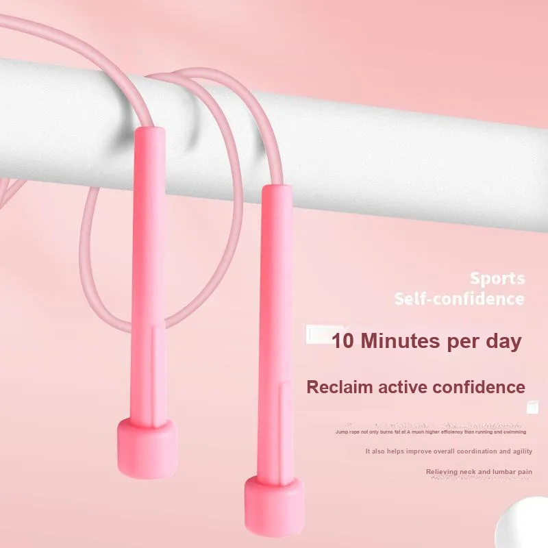 Brute Rabbit Fitness Training Non Countable Jump Ropes Students PVC Cord, Plastic Controller Cord Length 2.8m-9