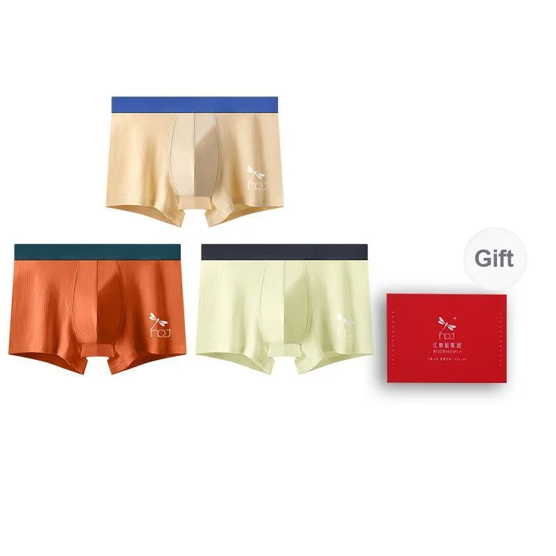 RED DRAGONFLY 50S Pure Cotton Underpants Men's Box 3 Pack-14