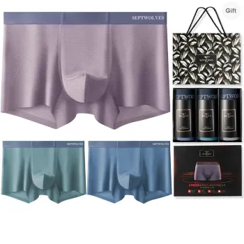 SEPTWOLVES Underpants Men's 3 Gift Box Sets+Shopping Bag