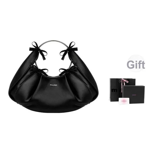 Muuluu Ткань Скрытый Willow Сумка Через плечо Сумка Средний Женские Черный