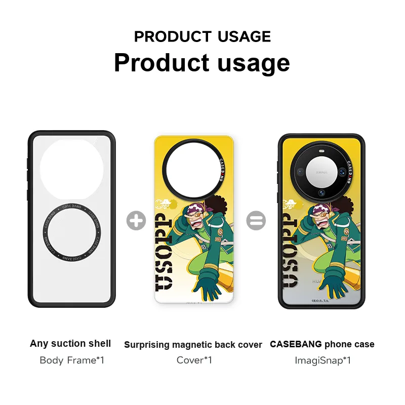 CASEBANG Made Of Polycarbonate One Piece Collaboration Phone Case With Magnetic Back Cover For Huawei Mate60/Pro/Pro+-9