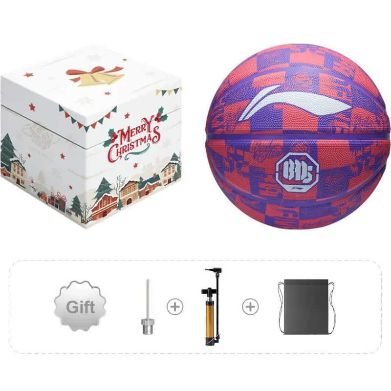 LiNing Badfive Rubber Basketball Multicolor Size 7 Training-33