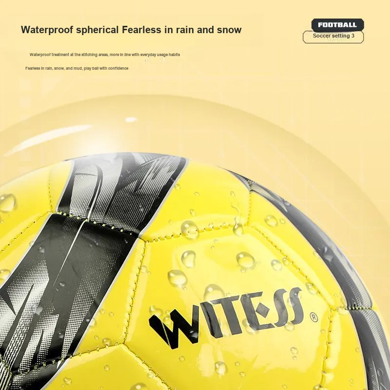 WITESS No. 3/4/5 Training Soccer PVC Machine Stitched Soccer Ball Unisex-28